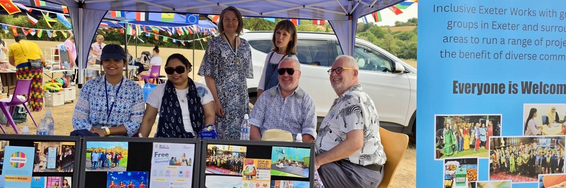FCA-Family Funday 2026 nclusive Exeter was proud to support the Filipino Community Association in delivering a successful Family Fun Day 2026. We were honoured to welcome Councillor Lucy Haigh, Deputy Lord Mayor of Exeter, who officially opened the event. We were also delighted to be joined by Kevin Mitchell, former Lord Mayor of Exeter, and his partner Ian; Suaad from Exeter Respect; Beatrice and Ed from Wellbeing Exeter; and many other community partners and supporters. The day brought together people from diverse communities to enjoy family activities, community stalls, entertainment and opportunities to build new friendships. Events like these help strengthen community connections, celebrate cultural diversity and foster a greater sense of belonging across Exeter. This event was delivered as part of the Better Connections Project, funded by The National Lottery Community Fund, with the support of Exeter City Council. Our activities are made possible thanks to National Lottery players.